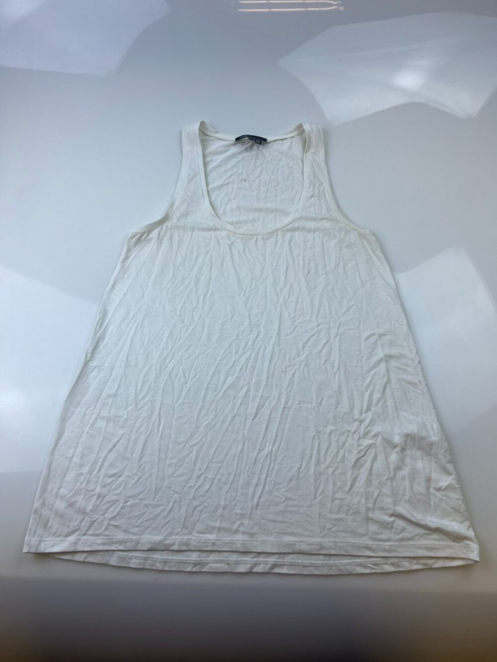 Vince White Essential Pima Cotton-Modal Tank Top N255-4